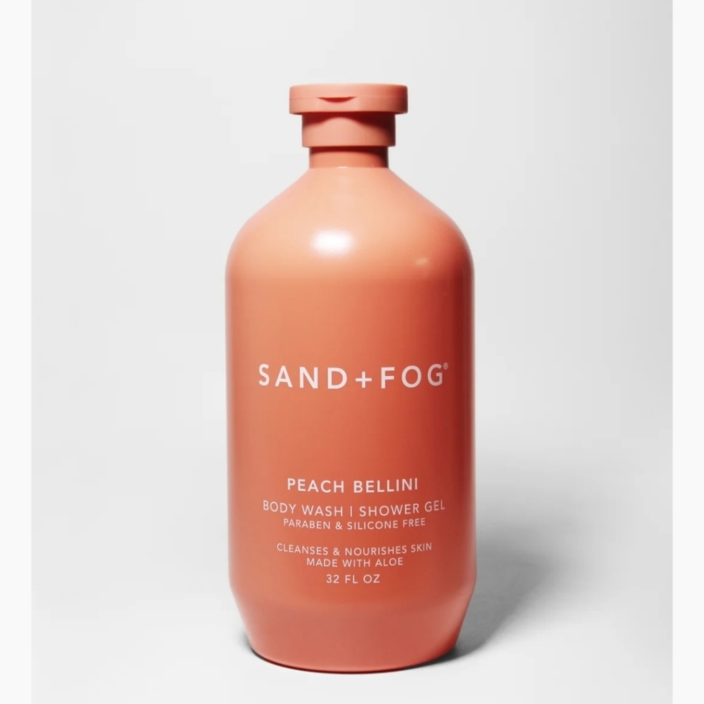 NEW Sand + Fog Peach Bellini Body Wash - Orange